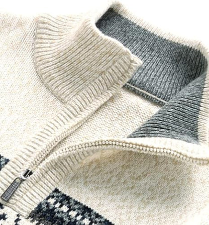 Scandinavian Zip Sweater